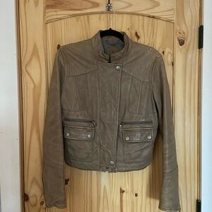 Banana Republic Light Brown Leather Jacket